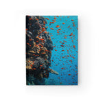 Coral Reef Ruled Hardback Journal