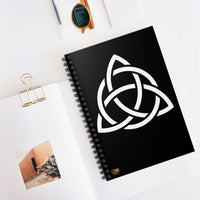 Celtic Trinity Knot in Circle Ruled Spiral Notebook