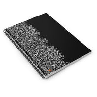 Elegant Lace Border Ruled Spiral Notebook