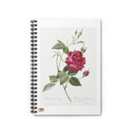 Blood-Red Bengal Rose Ruled Spiral Notebook