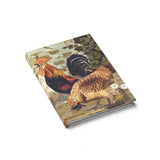Roosters and Chickens Ruled Hardback Journal
