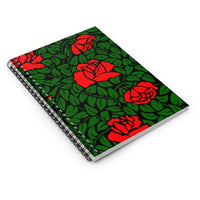 Roses Ruled Spiral Notebook