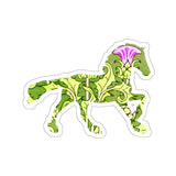 Thistle Horse Kiss-Cut Sticker