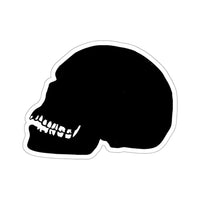 Human Skull with Teeth Kiss-Cut Sticker