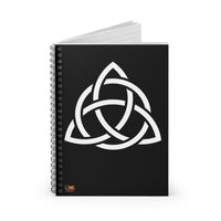 Celtic Trinity Knot in Circle Ruled Spiral Notebook