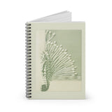 Art Nouveau Seahorse Ruled Spiral Notebook