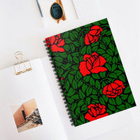 Roses Ruled Spiral Notebook