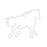 White Galloping Horse Kiss-Cut Sticker