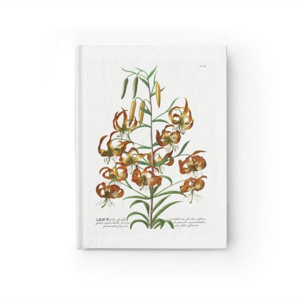 Tigerlily Flower Ruled Hardback Journal