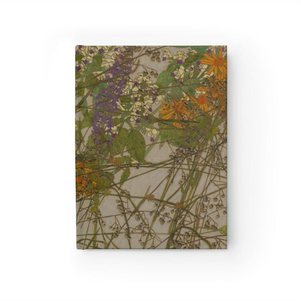 Wild Flowers Blank Hardback Journal