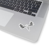 Moose Skull Kiss-Cut Sticker