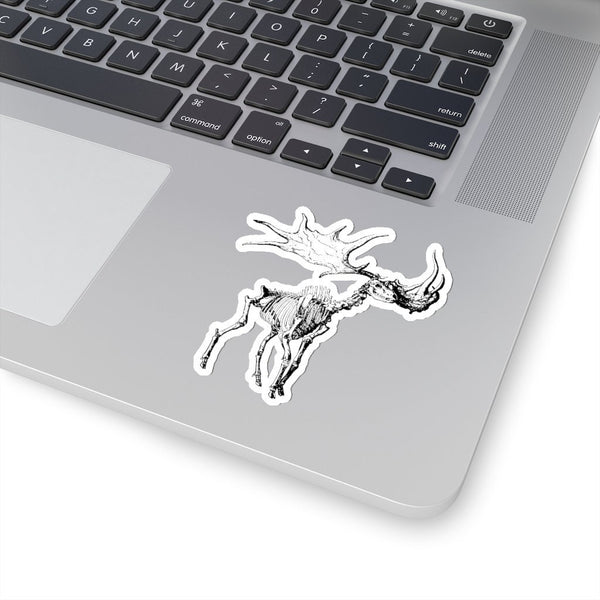 Moose Skeleton Kiss-Cut Sticker