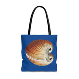 Heart chama Seashell Illustration Tote Bag