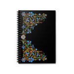 Floral Border Ruled Spiral Notebook