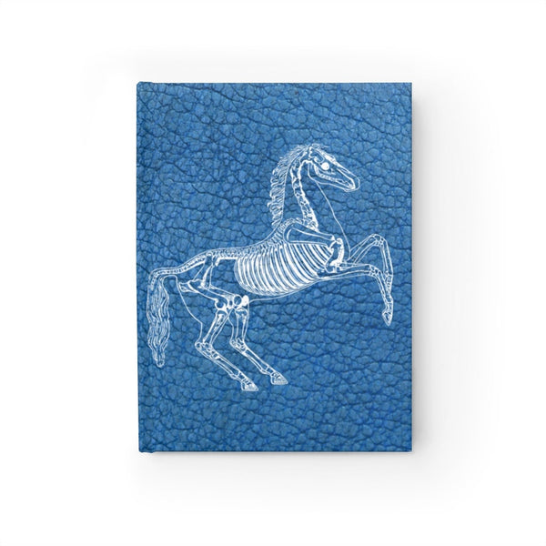 Skeletal Horse Rearing Ruled Hardback Journal