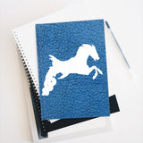 Seahorse Silhouette White Ruled Hardback Journal