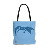 Leaping Dophins Tote Bag