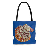 Mantle Scallop Sea Shell Illustration Tote Bag