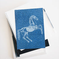 Skeletal Horse Rearing Ruled Hardback Journal