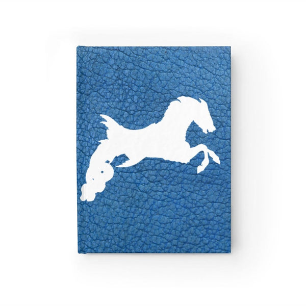 Seahorse Silhouette White Ruled Hardback Journal