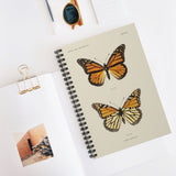 Danais Archippus, The Southern Monarch Butterfly Ruled Spiral Notebook