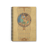 Abstract Ruled Spiral Notebook