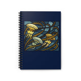Jellyfish Ruled Spiral Notebook