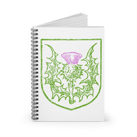 Scotland Thistle Ruled Spiral Notebook