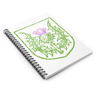 Scotland Thistle Ruled Spiral Notebook