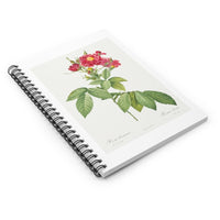 Rambling Rose Ruled Spiral Notebook