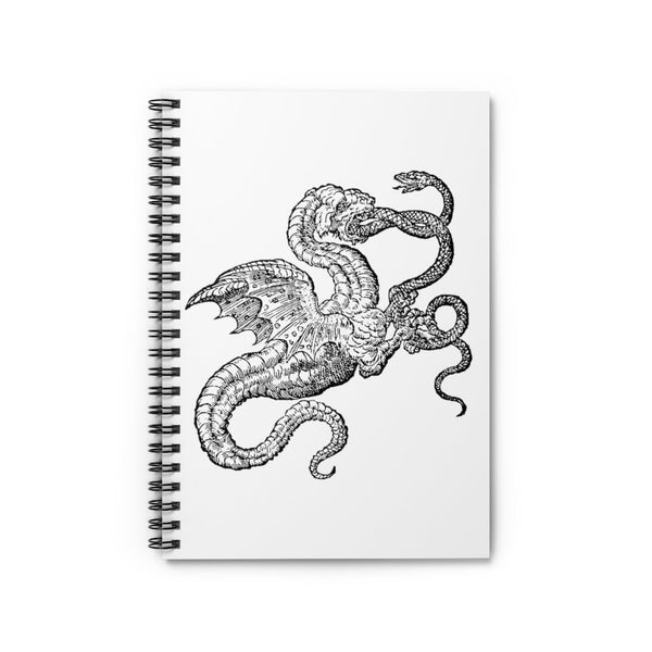 Vyvern and Snake Ruled Spiral Notebook