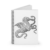 Vyvern and Snake Ruled Spiral Notebook