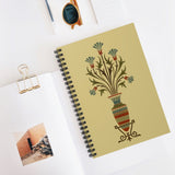 Floral Pattern Ruled Spiral Notebook