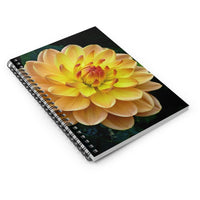 Dahlia Flower #1 Ruled Spiral Notebook