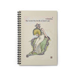 Lady Violet Ruled Spiral Notebook