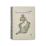 Lady Violet Ruled Spiral Notebook