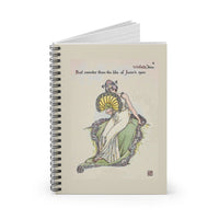 Lady Violet Ruled Spiral Notebook