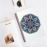 Arabesque Design Ruled Spiral Notebook