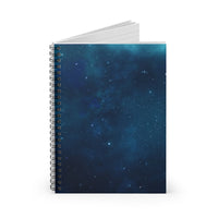The Night Sky Ruled Spiral Notebook