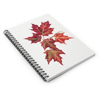 Autumn Leaves Ruled Spiral Notebook