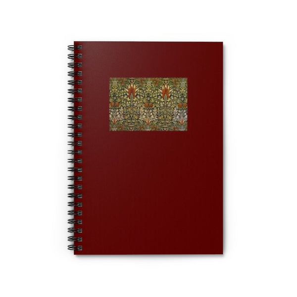 Floral Print Ruled Spiral Notebook