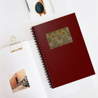 Floral Print Ruled Spiral Notebook