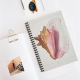 Sea Conch Shell Ruled Spiral Notebook