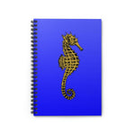 Golden Seahorse Ruled Spiral Notebook