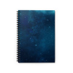 The Night Sky Ruled Spiral Notebook