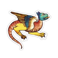 Illuminated Manuscript Dragon Sticker