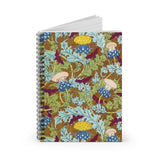 Art Deco Thistles Ruled Spiral Notebook