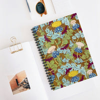 Art Deco Thistles Ruled Spiral Notebook