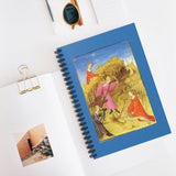Medieval Women Hunting Ruled Spiral Notebook