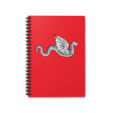 Winged Serpent Ruled Spiral Notebook